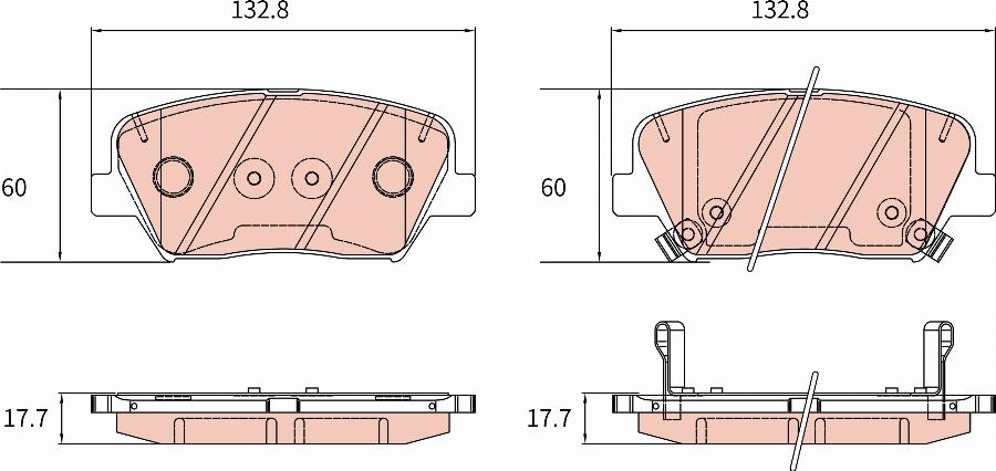 TRW GDB8189AT - Тормозные колодки, дисковые, комплект autodnr.net