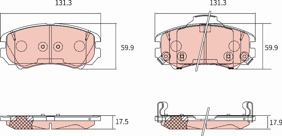 TRW GDB8279DT - Гальмівні колодки, дискові гальма autocars.com.ua