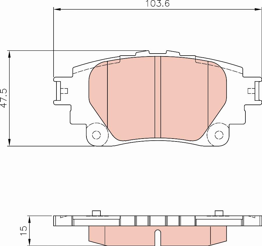 TRW GDB8303AT - Тормозные колодки, дисковые, комплект avtokuzovplus.com.ua