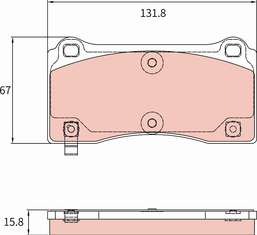 TRW GDB8321BTE - Гальмівні колодки, дискові гальма autocars.com.ua