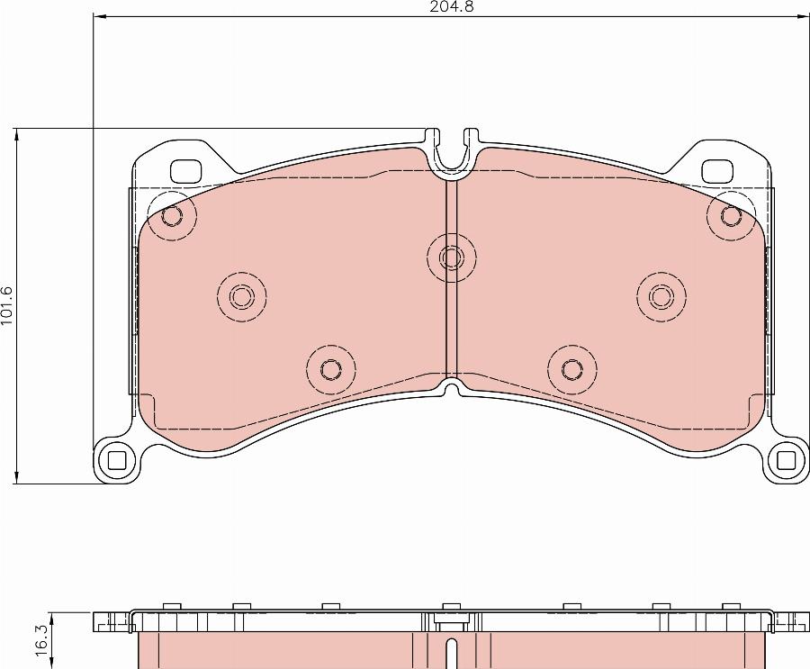 TRW GDB8374 - Гальмівні колодки, дискові гальма autocars.com.ua