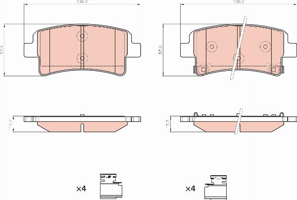 TRW GDB8477BTE - Гальмівні колодки, дискові гальма autocars.com.ua