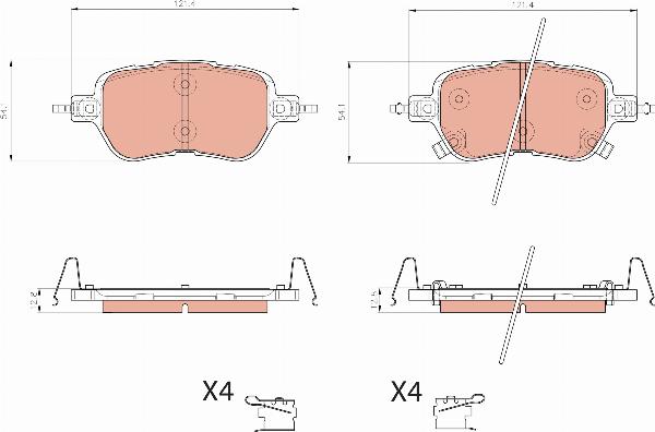 TRW GDB8526DT - Гальмівні колодки, дискові гальма autocars.com.ua