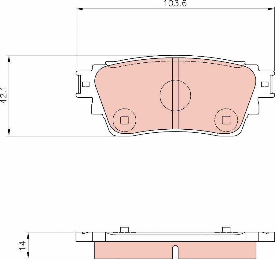 TRW GDB8906AT - Тормозные колодки, дисковые, комплект autodnr.net