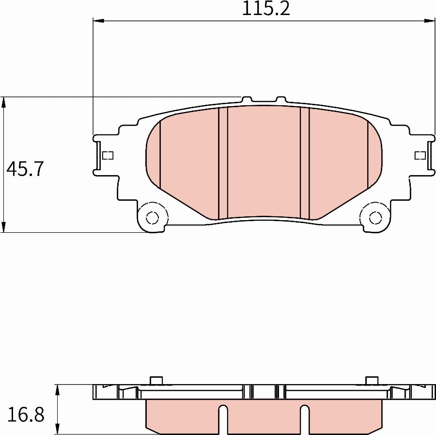 TRW GDB8979UT - Тормозные колодки, дисковые, комплект autodnr.net