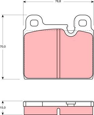 TRW GDB918 - Тормозные колодки, дисковые, комплект avtokuzovplus.com.ua