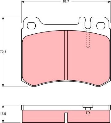 BENDIX 571479 - Тормозные колодки, дисковые, комплект avtokuzovplus.com.ua