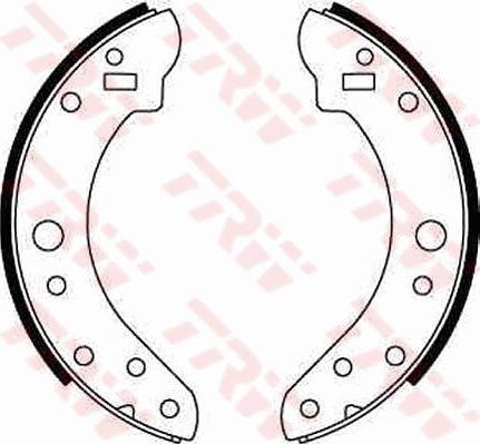 TRW GS6143 - Комплект тормозных колодок, барабанные autodnr.net