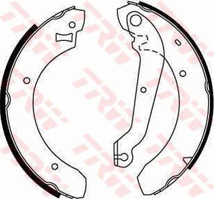 TRW GS6208 - Комплект гальм, барабанний механізм autocars.com.ua