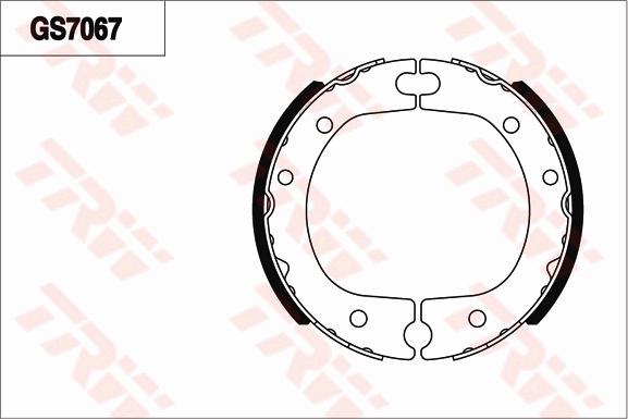 TRW GS7067 - Комплект гальм, ручник, парковка autocars.com.ua