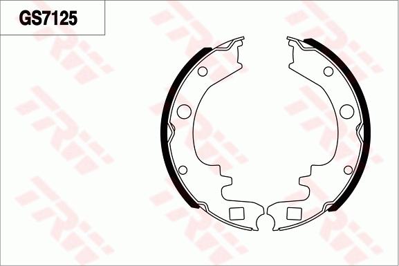 TRW GS7125 - Комплект гальм, барабанний механізм autocars.com.ua