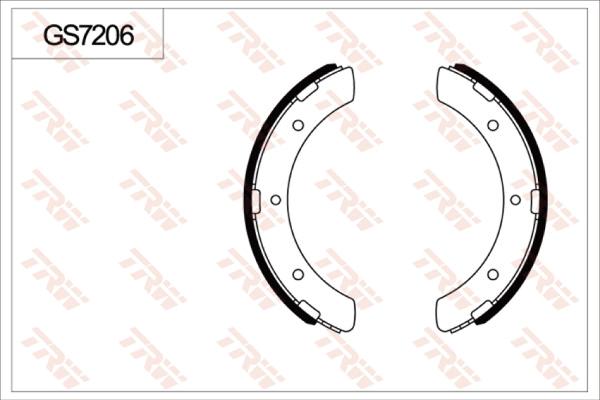 TRW GS7206 - Комплект гальм, барабанний механізм autocars.com.ua