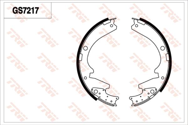 TRW GS7217 - Комплект гальм, барабанний механізм autocars.com.ua