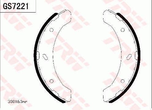 TRW GS7221 - Комплект тормозных колодок, барабанные avtokuzovplus.com.ua