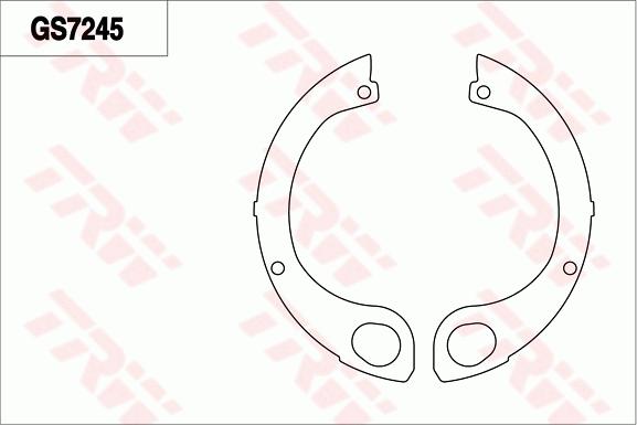 TRW GS7245 - Комплект тормозов, ручник, парковка avtokuzovplus.com.ua