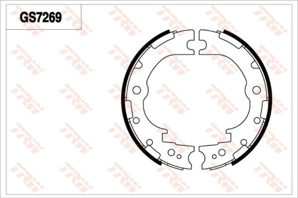 TRW GS7269 - Комплект гальм, ручник, парковка autocars.com.ua