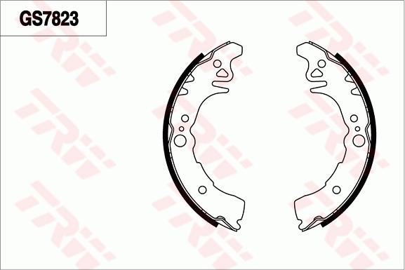 TRW GS7823 - Комплект тормозных колодок, барабанные avtokuzovplus.com.ua