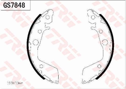 TRW GS7848 - Комплект гальм, барабанний механізм autocars.com.ua