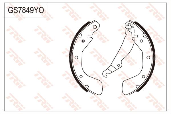 TRW GS7849 - Комплект гальм, барабанний механізм autocars.com.ua