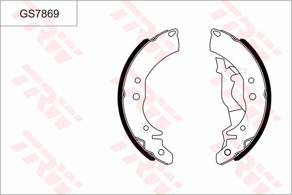 TRW GS7869 - Комплект гальм, барабанний механізм autocars.com.ua