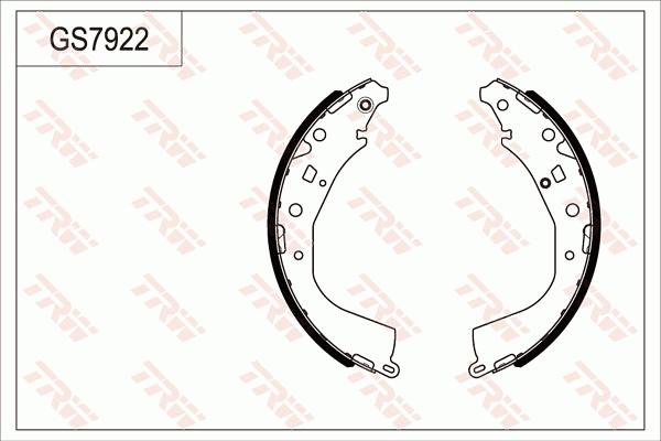 TRW GS7922 - Комплект тормозных колодок, барабанные avtokuzovplus.com.ua