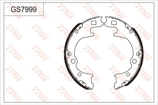 TRW GS7999 - Комплект гальм, барабанний механізм autocars.com.ua