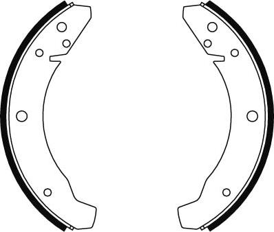TRW GS8025 - Комплект тормозных колодок, барабанные avtokuzovplus.com.ua