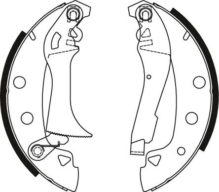 TRW GS8037 - Комплект тормозных колодок, барабанные avtokuzovplus.com.ua