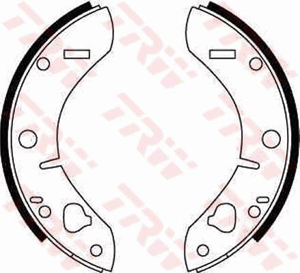 TRW GS8055 - Комплект тормозных колодок, барабанные avtokuzovplus.com.ua