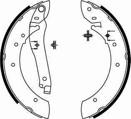 TRW GS8108 - Комплект гальм, барабанний механізм autocars.com.ua