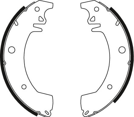 TRW GS8154 - Комплект тормозных колодок, барабанные autodnr.net