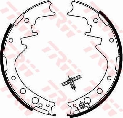 TRW GS8170 - Комплект тормозных колодок, барабанные avtokuzovplus.com.ua