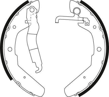 TRW GS8173 - Комплект тормозных колодок, барабанные autodnr.net