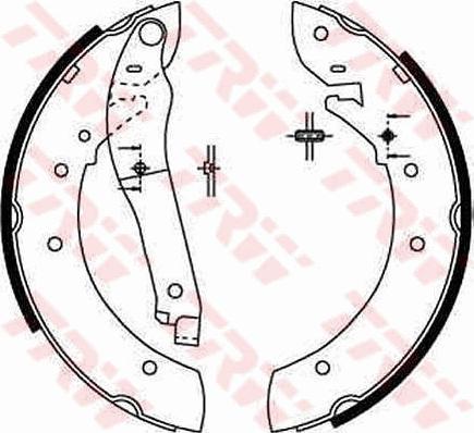 TRW GS8206 - Комплект тормозных колодок, барабанные avtokuzovplus.com.ua