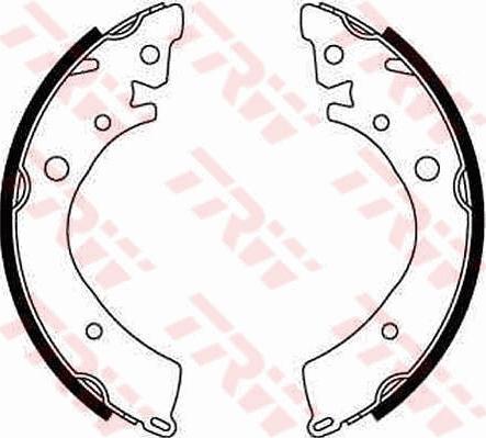 TRW GS8215 - Комплект тормозных колодок, барабанные autodnr.net