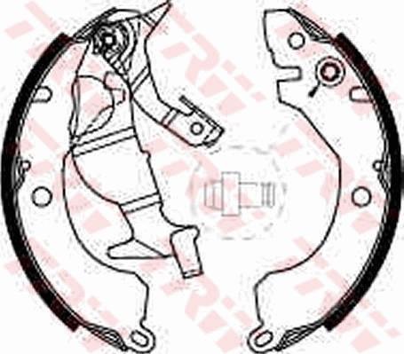 TRW GS8225 - Комплект гальм, барабанний механізм autocars.com.ua