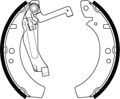 TRW GS8237 - Комплект гальм, барабанний механізм autocars.com.ua