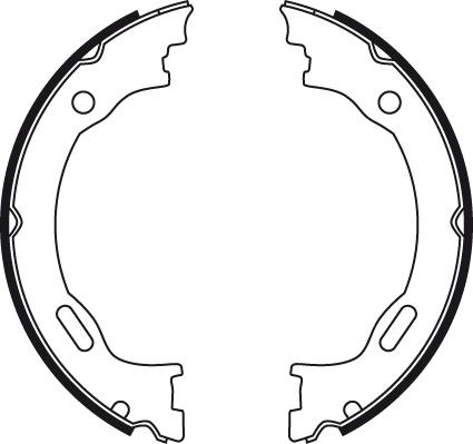 TRW GS8475 - Колодки торм стоян к-т задн autodnr.net