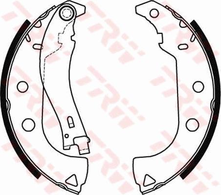 TRW GS8484 - Комплект тормозных колодок, барабанные avtokuzovplus.com.ua