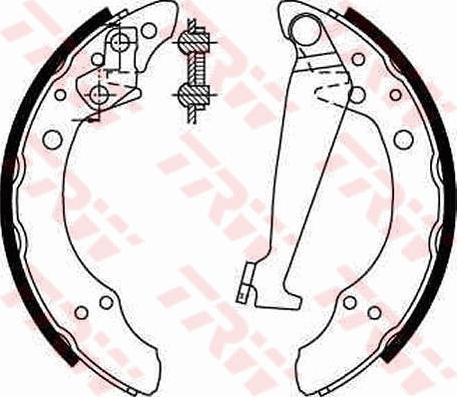 TRW GS8526 - Комплект гальм, барабанний механізм autocars.com.ua