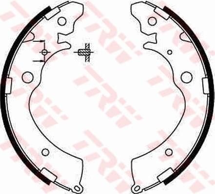 TRW GS8559 - Комплект тормозных колодок, барабанные avtokuzovplus.com.ua