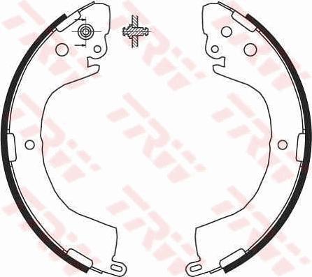 TRW GS8691 - Комплект тормозных колодок, барабанные avtokuzovplus.com.ua