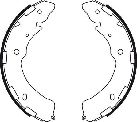 TRW GS8768 - Комплект тормозных колодок, барабанные autodnr.net