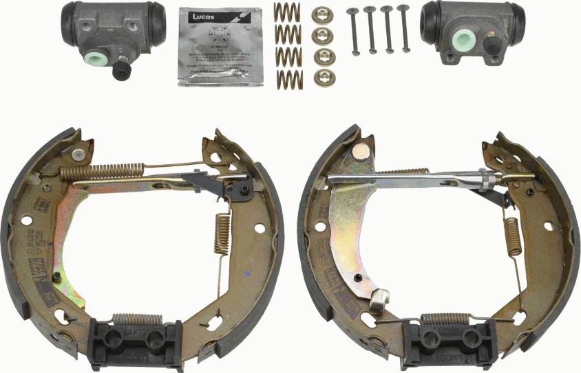 TRW GSK1134 - Комплект гальм, барабанний механізм autocars.com.ua