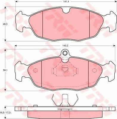 TRW GTD1025 - Дисковый тормозной механизм, комплект avtokuzovplus.com.ua