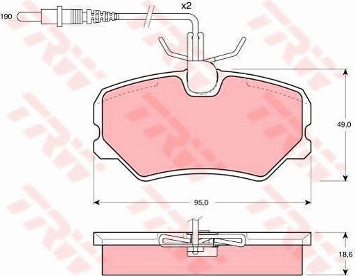 TRW GTD1044 - Дисковый тормозной механизм, комплект avtokuzovplus.com.ua