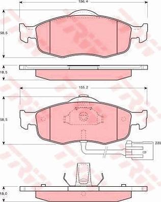 TRW GTD1046 - Дисковый тормозной механизм, комплект avtokuzovplus.com.ua