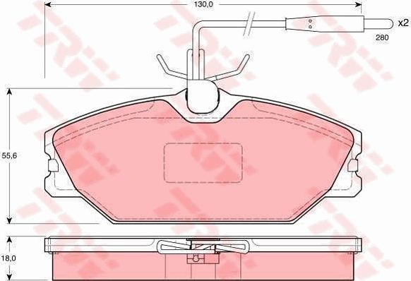 TRW GTD1049 - Дисковый тормозной механизм, комплект avtokuzovplus.com.ua