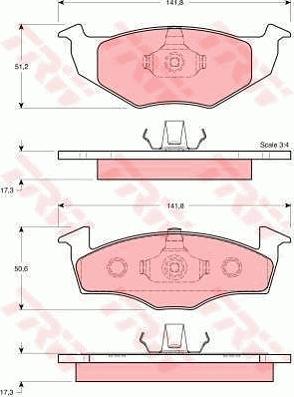 TRW GTD1082 - Комплект гальм, дисковий гальмівний механізм autocars.com.ua