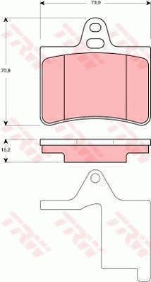 TRW GTD1158 - Комплект гальм, дисковий гальмівний механізм autocars.com.ua